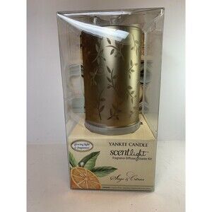 Yankee Candle ScentLight Fragrance Diffuser Cordless Light Gold Starter Kit